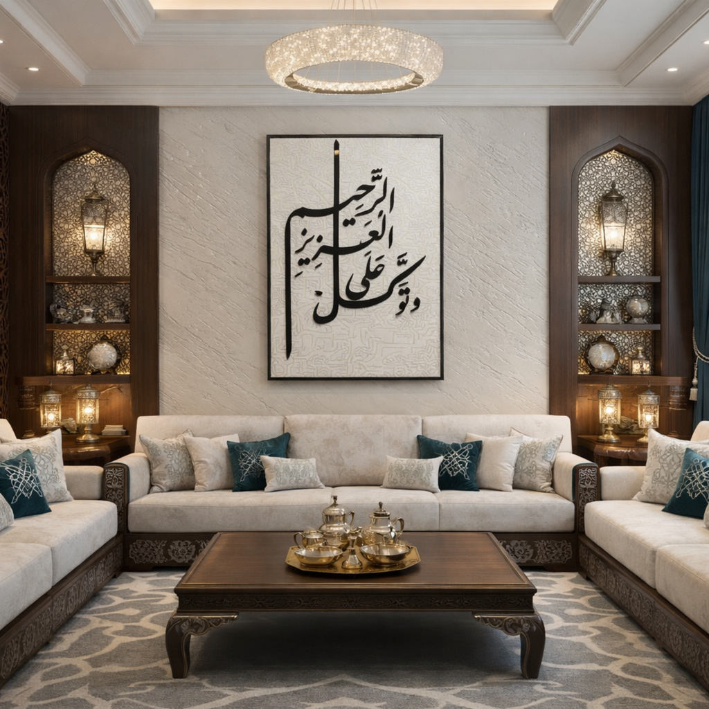 جدارية وتوكل على العزيز الرحيم