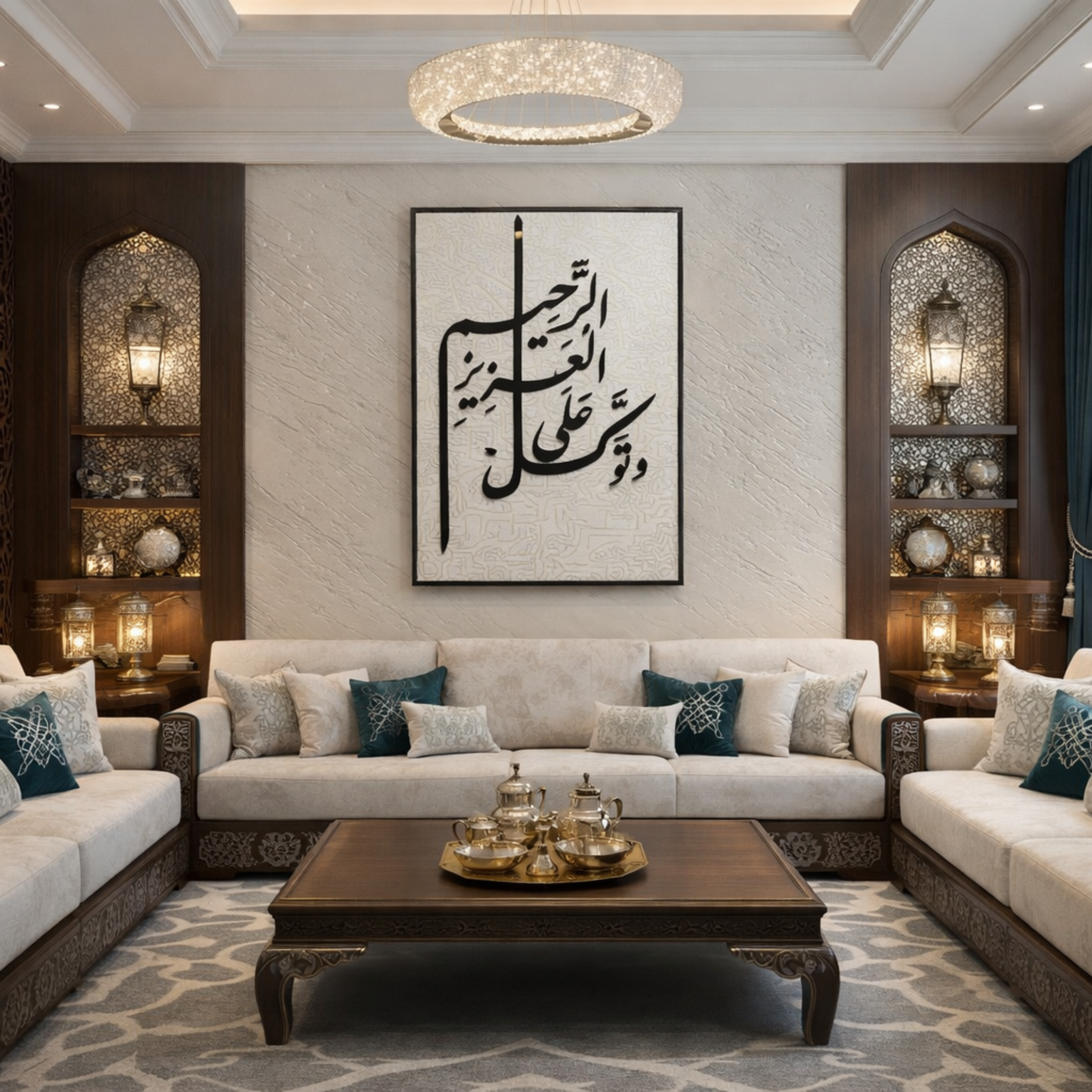 جدارية وتوكل على العزيز الرحيم